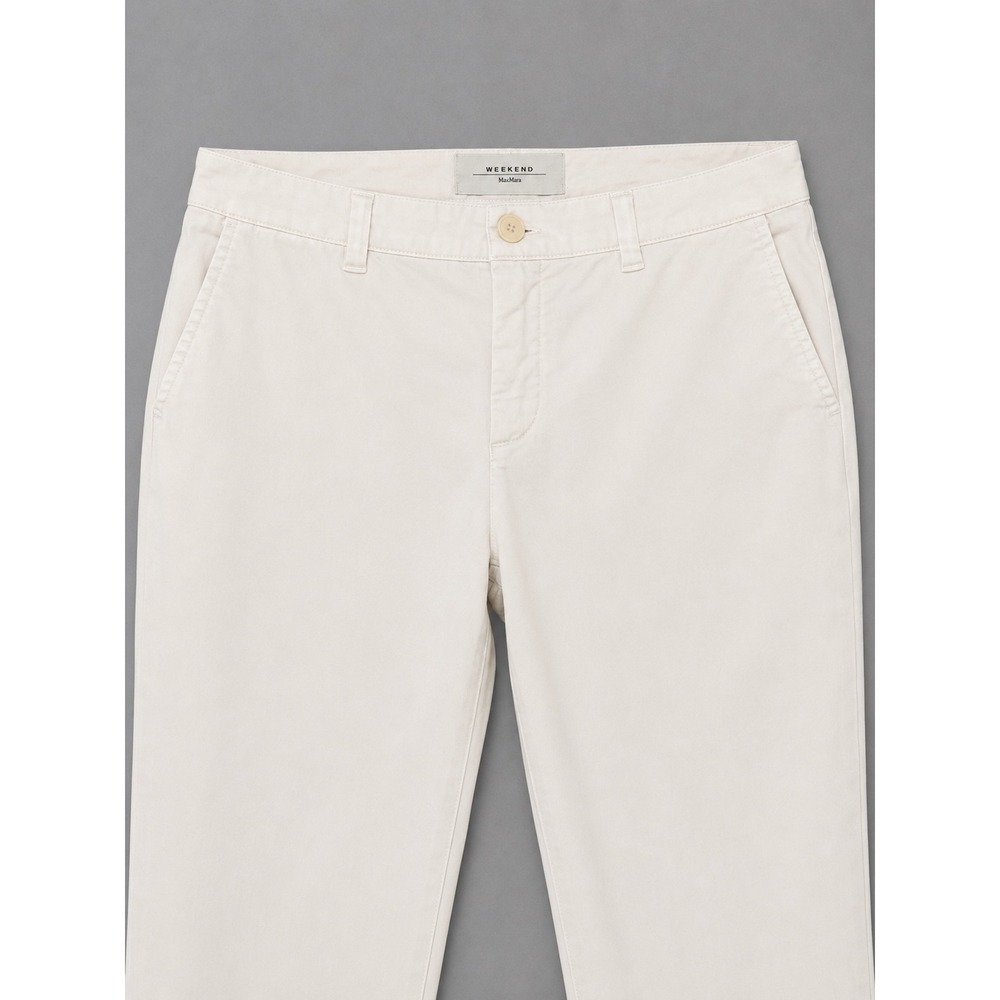 Weekend Max Mara Cream Straight-Leg Trousers